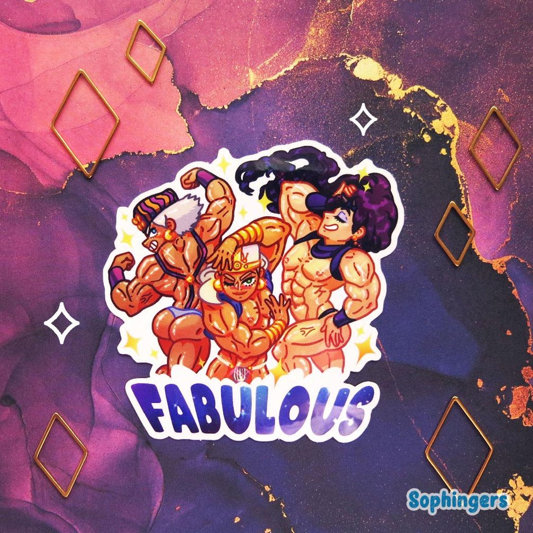 Muscular Men Sticker // Glossy Vinyl Decal - Etsy