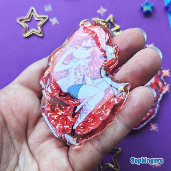 パパラチアキーホルダー、宝石の国/クリアアクリルキーホルダー - Etsy