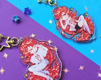 パパラチアキーホルダー、宝石の国/クリアアクリルキーホルダー - Etsy