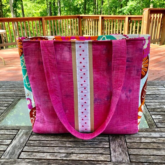 hot pink beach bag