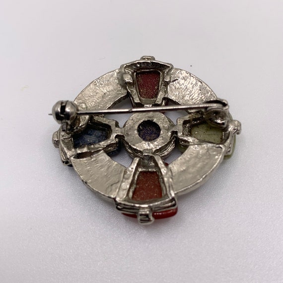 Vintage Scottish Celtic Brooch or Pin. Carnelian … - image 5