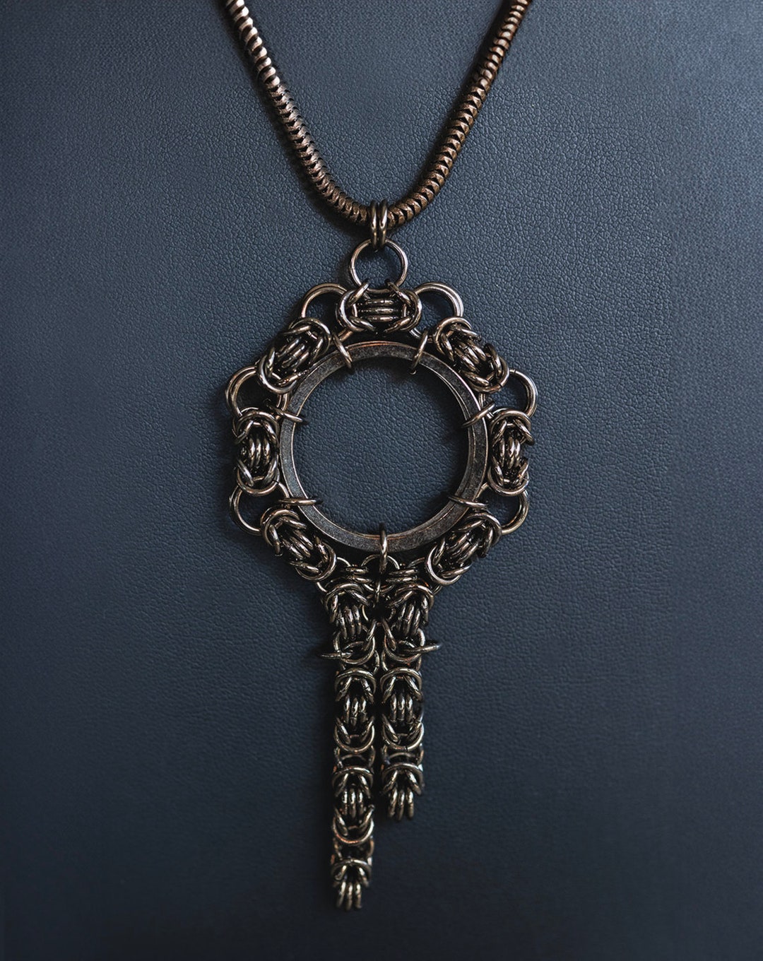 Handmade Byzantine Chainmail Necklace - Unique Artistic Jewelry - Etsy