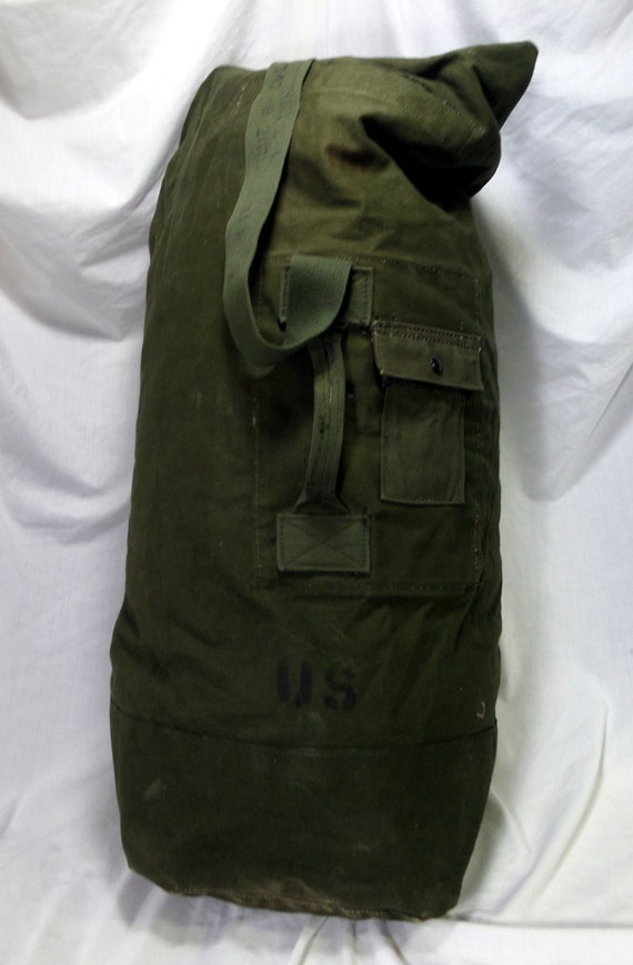 Vintage U.S. Army Duffle Bag Vintage Army Bag Genuine Etsy