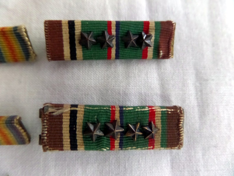 Vintage U.S. Army Ribbons World War II Ribbons Vintage Etsy