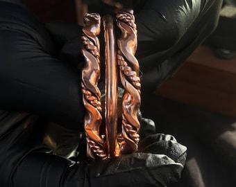 Handmade Unisex Triple Stack Copper Bracelets