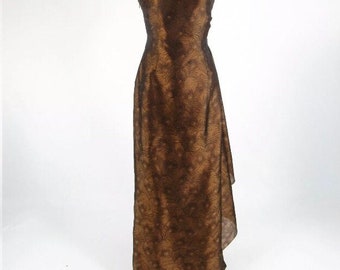 vintage peacock wedding dress