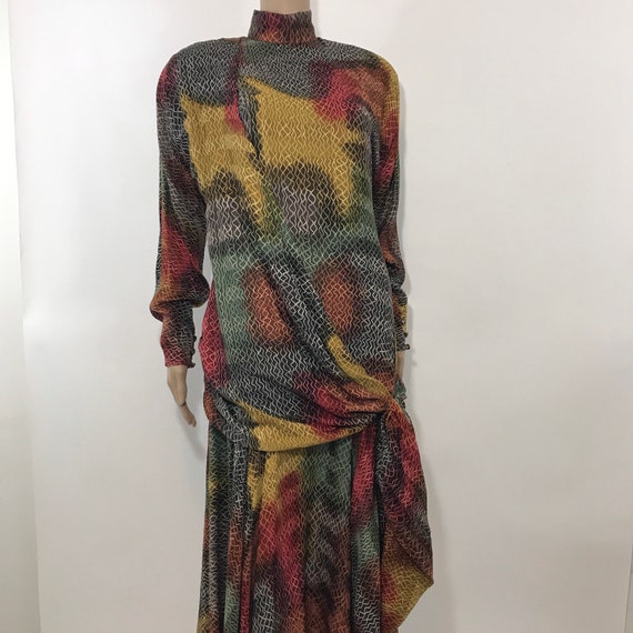Avant-garde Silk Dress