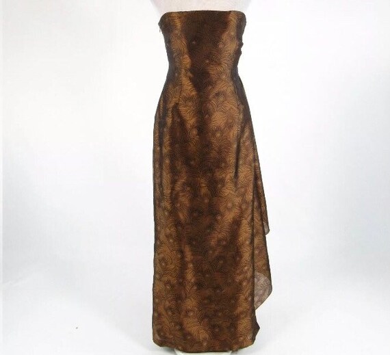 Vintage Silk Peacock Gown