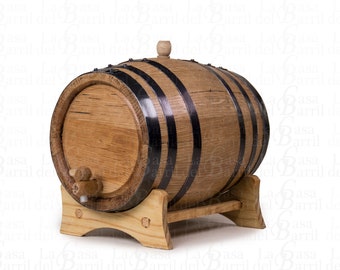 Whiskey Wooden WHITE OAK BARREL Perfect For Friend Gift – Five Liter Tequila Mescal Kitchen Barrel