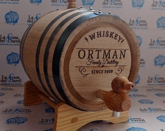 Holz BOURBON EICHEN Alternder Wein Whisky FASS - Amerikanisch graviertes Tequila Bier Mexikanisches Fass