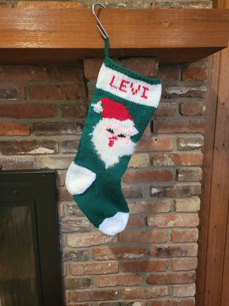 Hand Knitted Christmas Stockings 