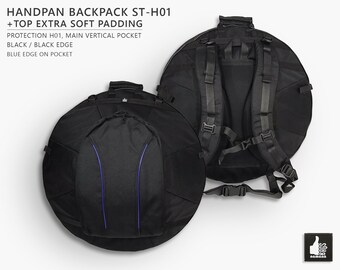 ST-H01 Handpan backpack no pockets on stock UA rigid padding bag case