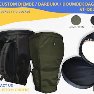 custom djembe/darbuka/dumbek backpack | create your own cool tarambuka case