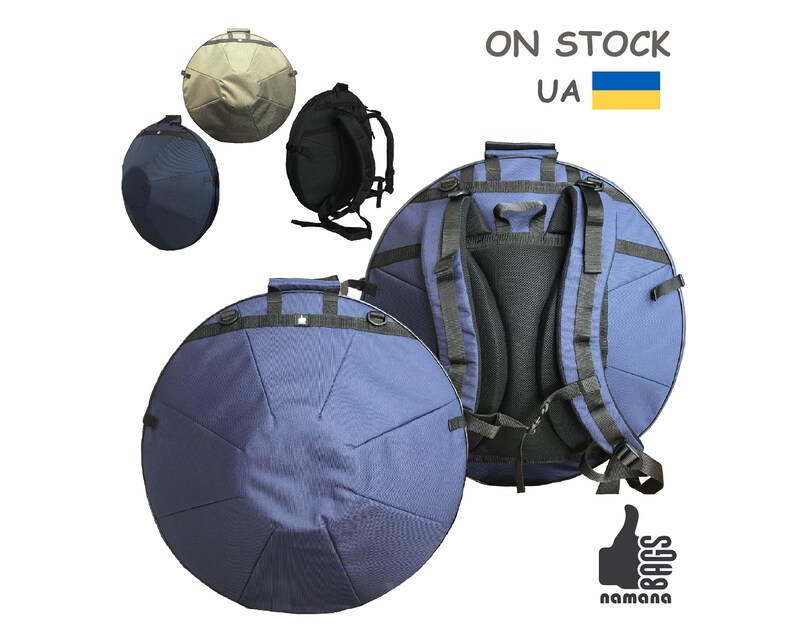 ST-H01 Handpan backpack no pockets on stock UA rigid padding bag case