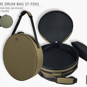 frame drumtas met schouderband ST-FD01 | lichte tamboerijn hoes | comfortabele drumkoffer | zachte natuurkoffer voor frametrommel