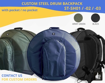 custom steel drum backpack | create your own cool steel pan case