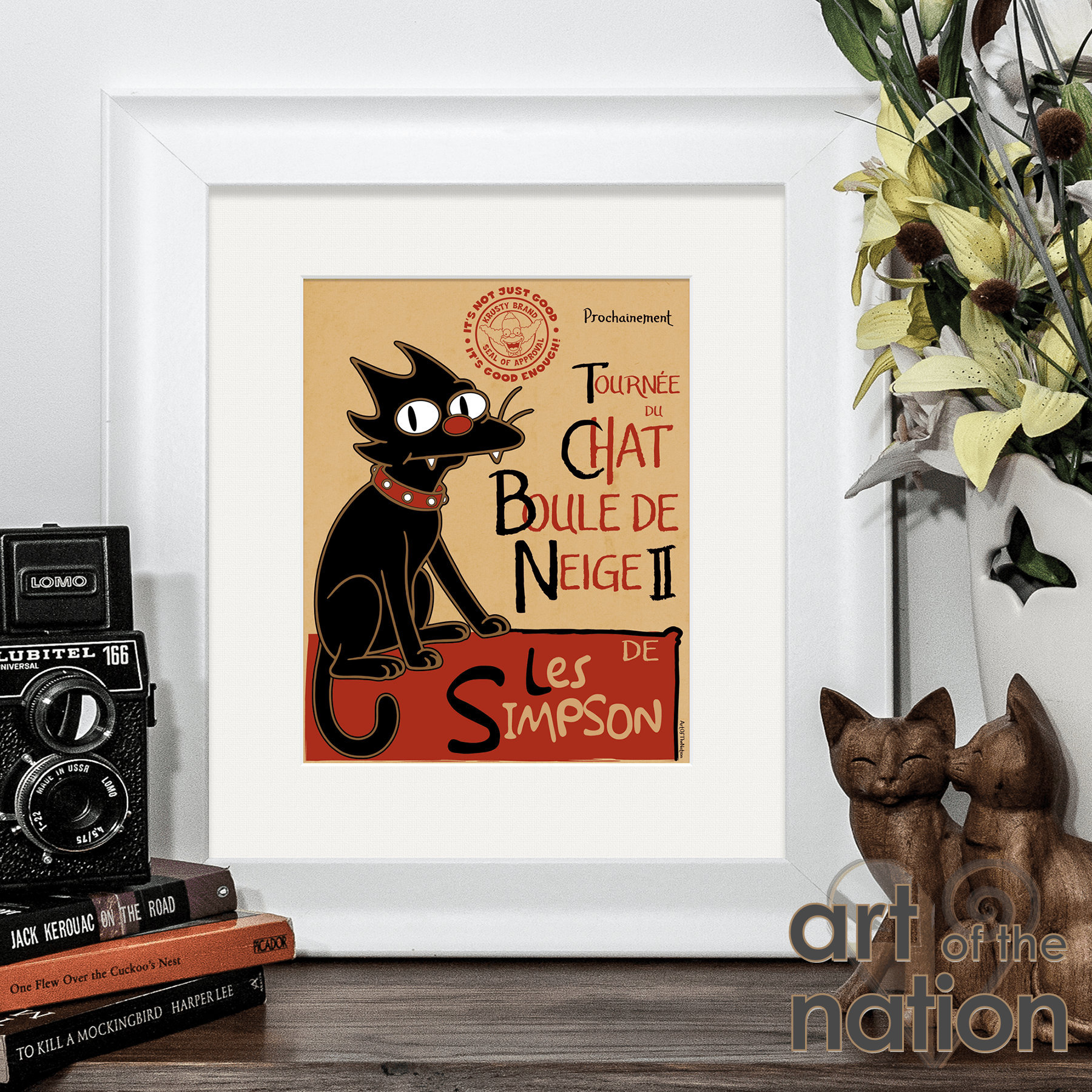 シンプソンズの猫スノーボール II をフィーチャーした Tourné Du Chat