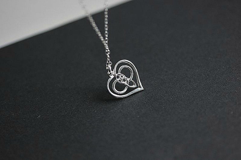 Entwined Infinity Heart Necklace, Heart Necklace, Infinity Jewelry, Heart necklace, Infinity Jewellry, Gift for her image 5