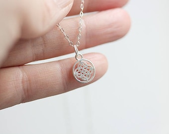 925 Sterling Infinity Necklace, Sterling Silver Infinity Necklace, Silver Infinity Necklace, Celtic Jewelry,Entwined Infinity necklace