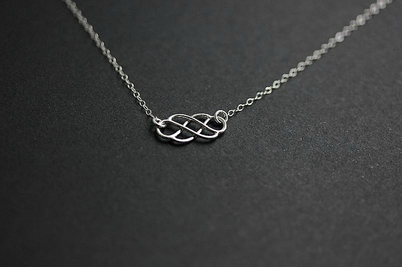 Wedding gift Love necklace Eternity necklace Silver Celtic Necklace Sterling Silver Celtic Necklace