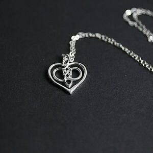 Entwined Infinity Heart Necklace, Heart Necklace, Infinity Jewelry, Heart necklace, Infinity Jewellry, Gift for her image 4