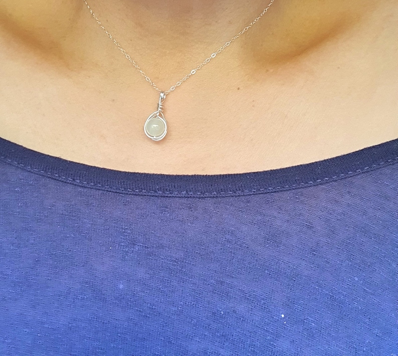 Moonstone Silver June Birthday necklace Moonstone Jewelry Wire wrap moonstone pendant necklace White moonstone White Gemstone necklace