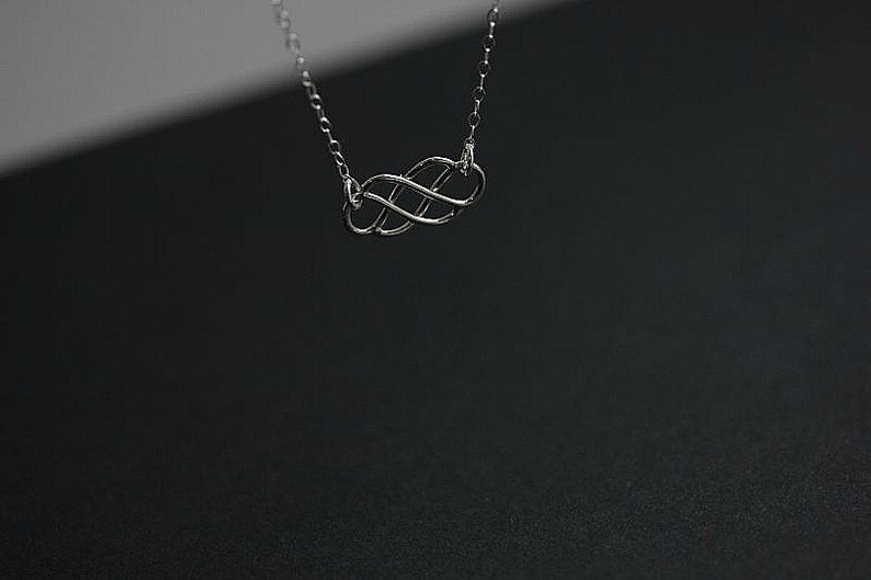 Wedding gift Love necklace Eternity necklace Silver Celtic Necklace Sterling Silver Celtic Necklace