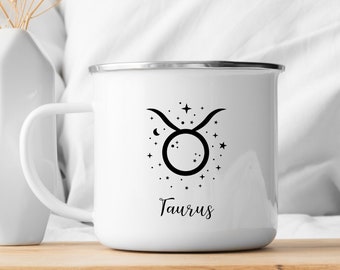 Zodiac Sign Camping Mug - Astrology Mug- 12oz