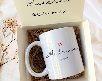 Madrina Gift, Custom Coffee Mug, Godparent Proposal