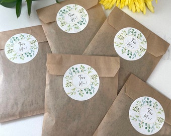 Biodegradable Confetti, Personalized Wedding Confetti Sachets- Set of 25