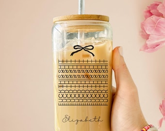 Personalized Glass Tumbler with Hidden Swear Message, Unique Funny Gift for Friends