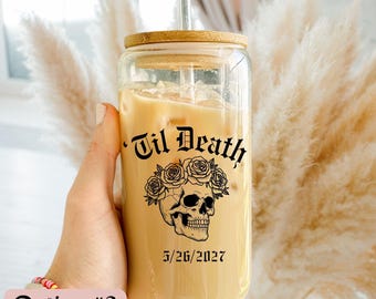 Personalized 'Til Death Bride Tumbler, Custom Engagement Gift For Her