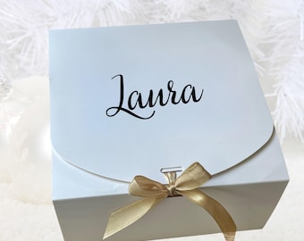 Personalized Empty Gift Box: Bridesmaid Proposal Box (8x8x4)
