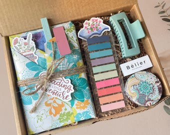 Blind Date with a Book Birthday Gift Box for women, Bookish Gift Box for Book Lover Book Club Gift idea for coworker secret santa gift