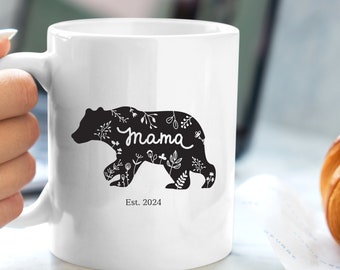 Mothers Day Mug, Mama Bear Mug, Expecting Mom Gift