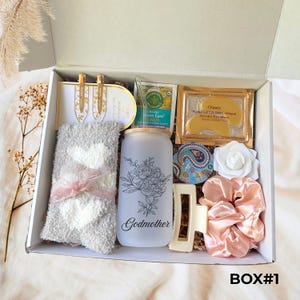 Self Care Gift Box with Personalized Birth Flower Tumbler and Spa Essentials