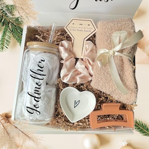 Personalized Godmother Gift Box, Gift Box for Godmother Baptism Gift, Custom Godmother proposal, Thank you for being my Godmother