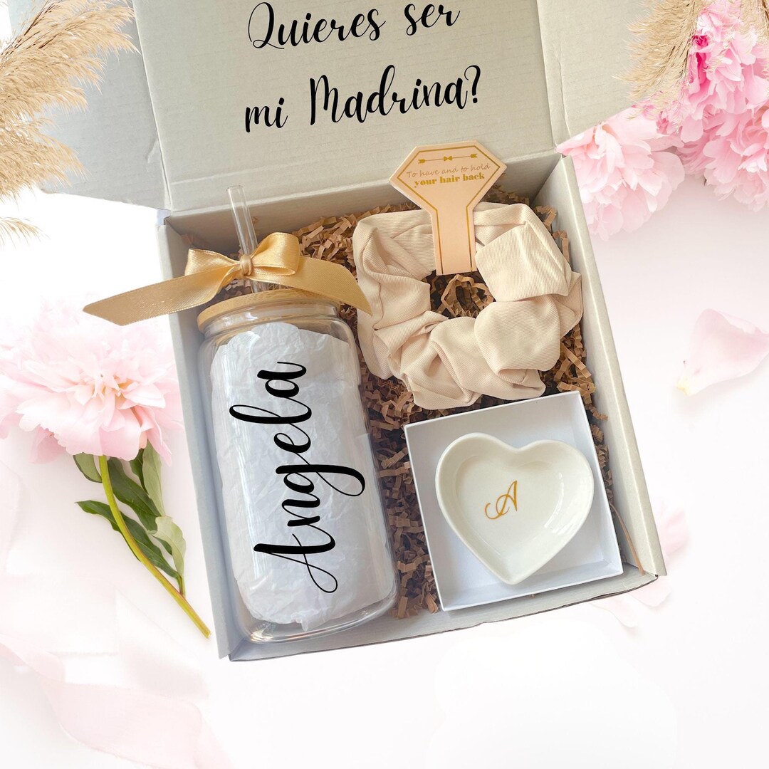 Madrina Proposal in Spanish, Godmother Gift Idea, Godmother Proposal Box, God Mother Baptism