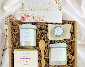 Bridal Shower Gift Basket, Bridesmaid Proposal Box, Spa Gift Box