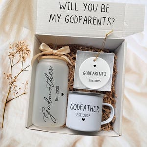 Godparent Gift, Godparent Proposal Box, Will you be my godparents