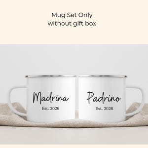 Will You Be My Godparents Gift Box, Madrina Padrino Proposal, Christening Godparent Gift, Spanish Baptism Proposal Mug Set Mugs Only No Box