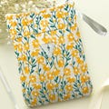Personalized Book Sleeve with Pocket and Zipper, Embroidered Floral Book Pouch for Book Lover Gifts for Her