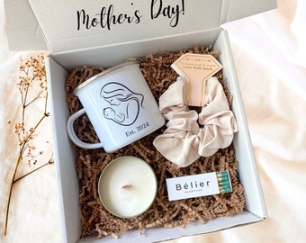 Expecting Mom Gift, New Mom Gift Basket with Mom Mug