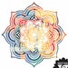 Sunset Mandala Clipart," Mandala SVG","Mandala Iron on Transfer","Mandala clip art", Mandala Cricut File, Laser Cutting and Engraving file