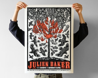 JULIEN BAKER show poster | Vera Groningen 2022 | Limited edition screen print