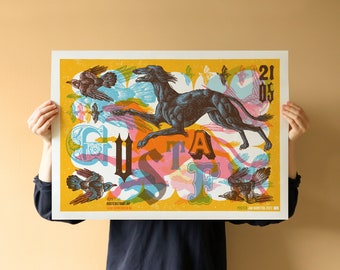 GUSTAF show poster | Vera Groningen 2022 | Limited edition screen print