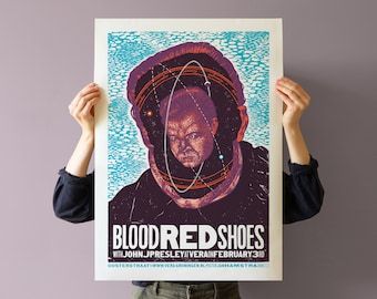 BLOOD RED SHOES show poster | Vera Groningen 2019 | Limited edition screen print