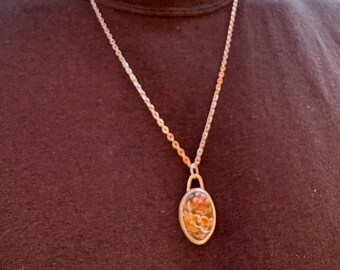 Turritella Agate Sterling Silver Pendant