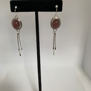 Lepidolite Sterling Silver Earrings