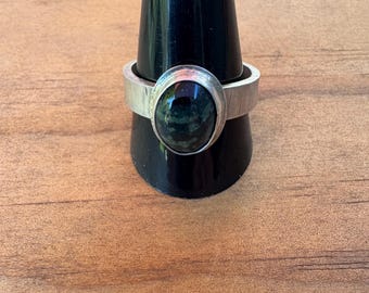 Kambaba Jasper Sterling Silver Ring size 12 1/2